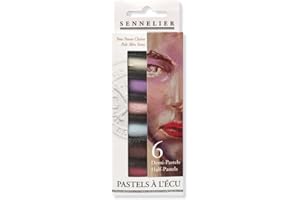 SENNELIER Extra-Soft Half Pastel 6 Stick Set, Set of 6, Portrait Light Tones