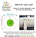 C97 Baby Closety Dividers Girl Pink Nursery Clothes Hanger Size Dividers Organizer Elephant Gray Set of 6