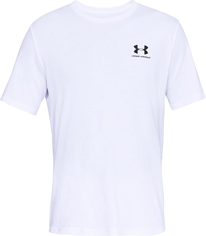 Camiseta under armour ua sportstyle lc ss, branca, m masculina
