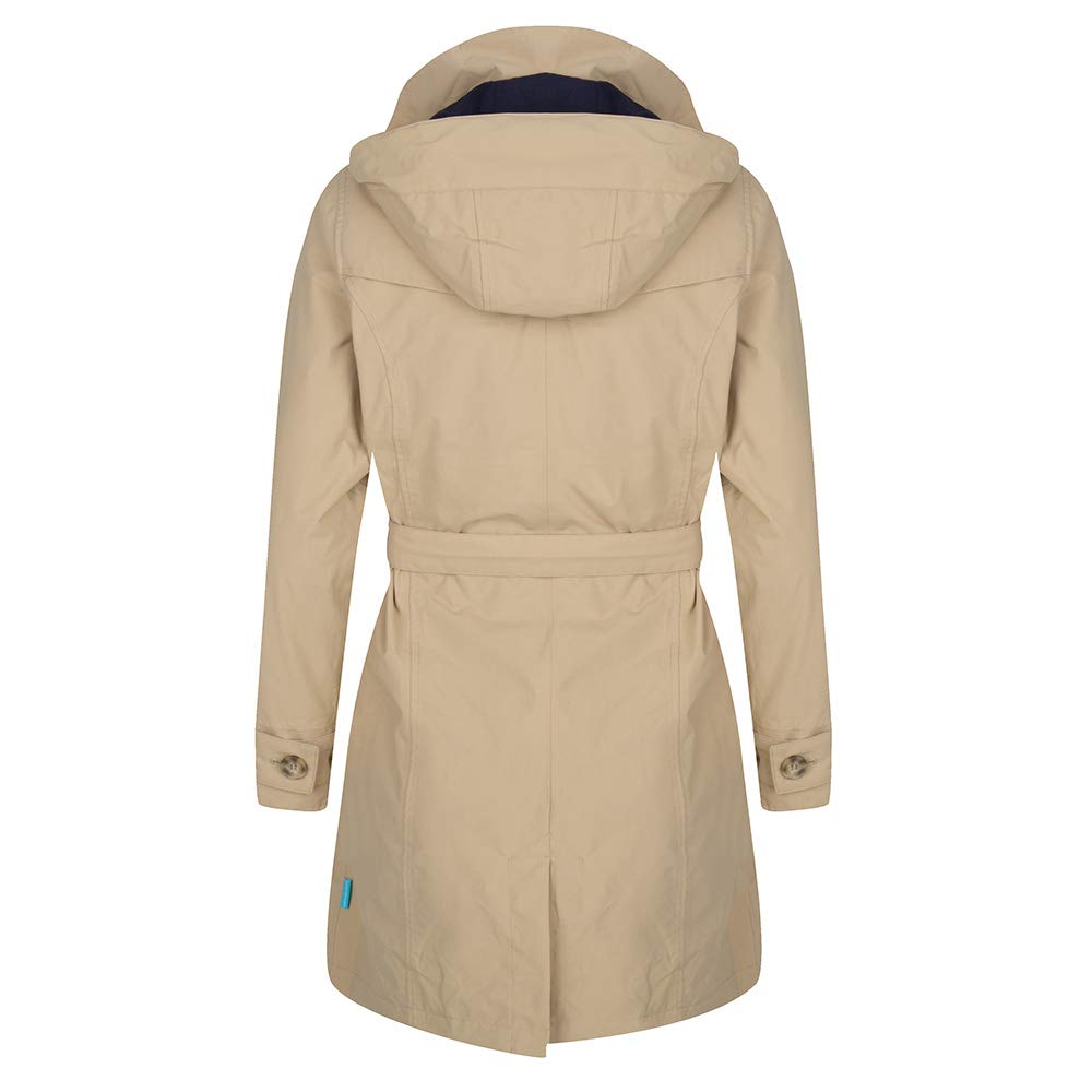 Damen HappyRainyDays Trenchcoat mit Kapuze 100/% wasserdicht und atmungsaktiv Regenmantel