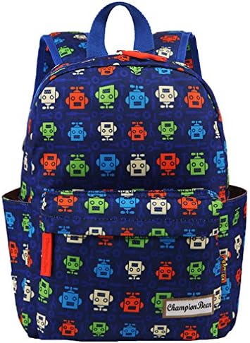 Pointss Kid Robot School Bag Preschool Bag Light Backpacks Shoulders Schoolbags (Sapphire Blue)
