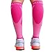 BLITZU Calf Compression Sleeve for Women and Men, Shin Splint Sleeves for Varicose Veins, Nursing, Pregnancy, Running, Footless Compression Socks Support for Calf Muscle Pain Relief Pink L-XL