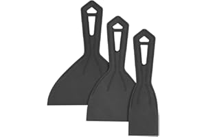 WARNER MANUFACTURING Warner 3-Pack Plastic Putty Knives, 1-Each 1-1/2", 3" & 6", 8150
