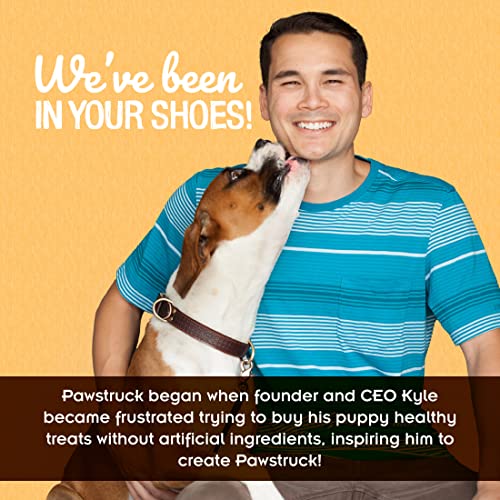 Pawstruck Bully Slices Rawhide Chews, 1 lb. Long Lasting Treats, Low