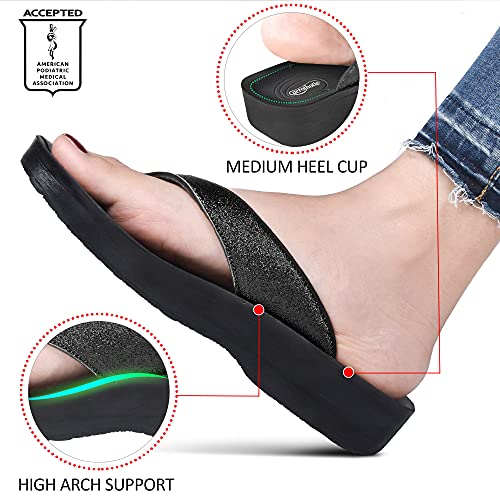 AEROTHOTIC Original Orthotic Comfort Thong Style Flip Flops Sandals for Women with Arch Support 