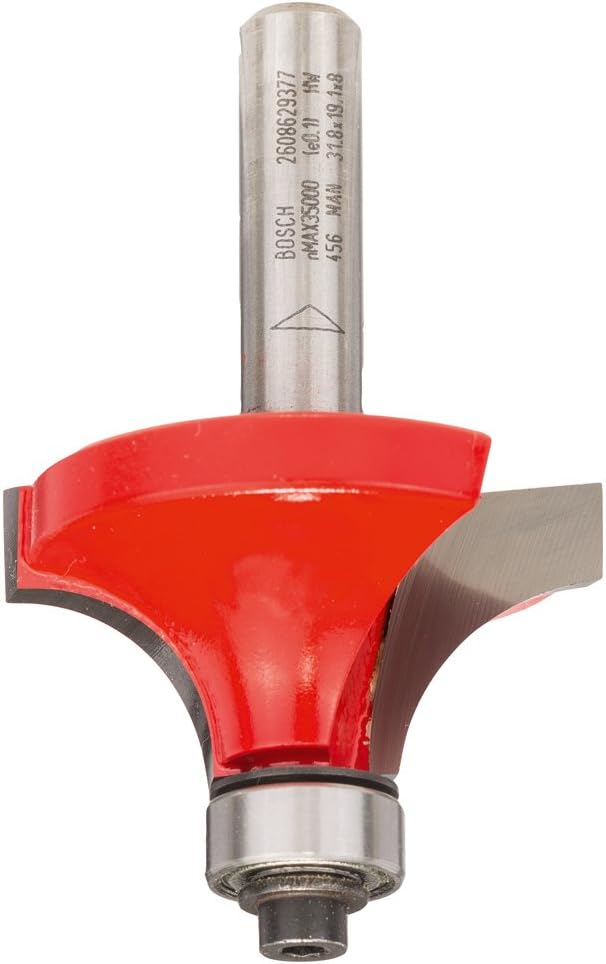 Bosch 2608629377 "Expert" Rounding Router Bit, 0 V, Silver, 8 x 38.1 x 61 mm, 12.7 mm
