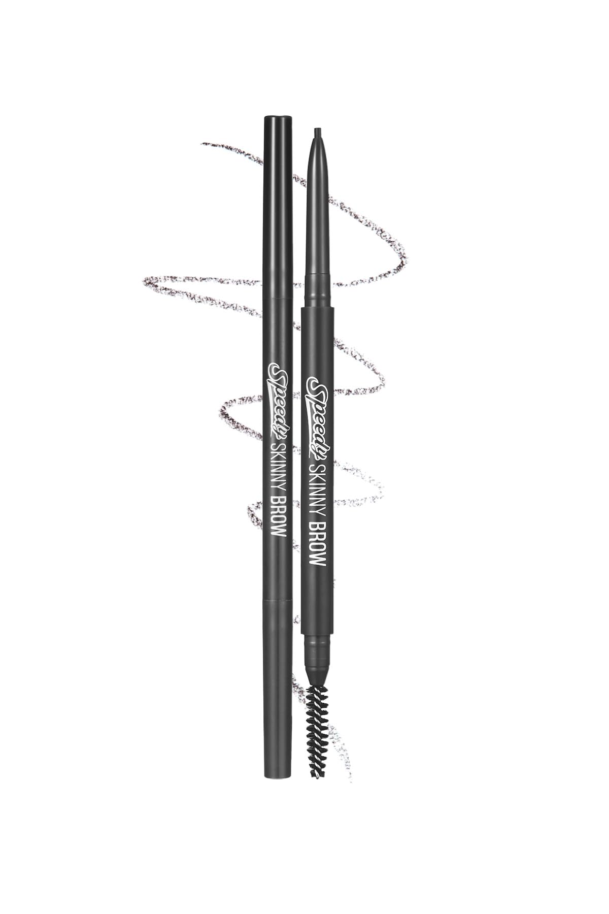 Peripera Speedy Skinny Brow Eyeliner - Long Lasting Super Slim Smudge Proof - Gray Brown - 1.5mm — image 1