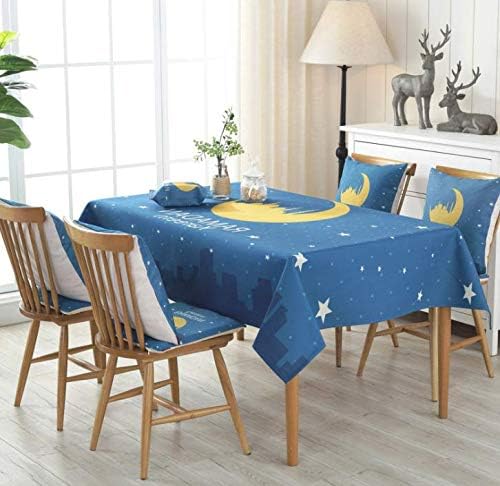 Ramadan For Table Desk Printed Cotton Linen Tablecloth With Star And Moon Moroccan Dining Room Kitchen Table Cover Gift 100 X 140 Cm Price In Uae Amazon Uae Kanbkam