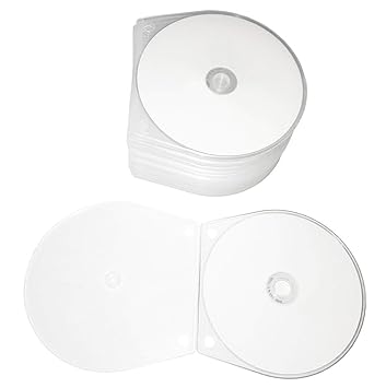 10 Bedruckbare CD Rohlinge MP-Pro CD-R 700MB Wide Inkjet Printable weiß in Shell CD Hüllen zum Abheften