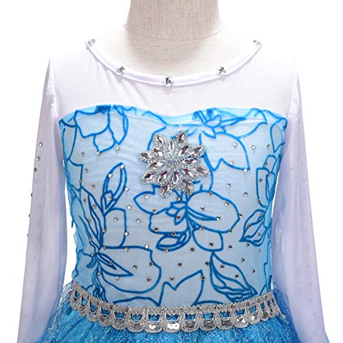 Dressy-Daisy-Girls-Ice-Princess-Dress-Costume-Birthday-Halloween-Christmas-Fancy-Party-Outfit