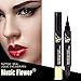 Music Flower Winged Eyeliner - Eyeliner Stamp - Liquid Eyeliner Dual Ended