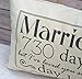 2nd Anniversary Cotton Gift, Cotton Anniversary Gift for her, Married for 730 days but, I've loved you since day 1 Cotton Duck Fabric