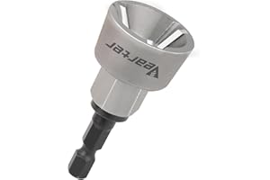 Vearter External Chamfer Drill Bit Deburring Tool with 3 Flute Carbide Blades for Metal Steel, Removal Burr Tools Quick Release Shank Fits 1/8" (3mm) to 3/4" (19mm)