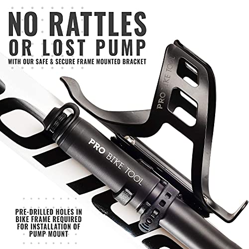 Fat Bike Tire Pump PRO BIKE TOOL Red Bike Floor Pump Bicycle