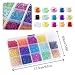 Phogary 9000pcs Glass Seed Beads, Mixed Colors Small Pony Beads Assorted Kit Multi Colors Lustered Loose Spacer Beads, 3mm Round, Hole 1.0mm for Jewelry Making, DIY Crafting (15 Colors)