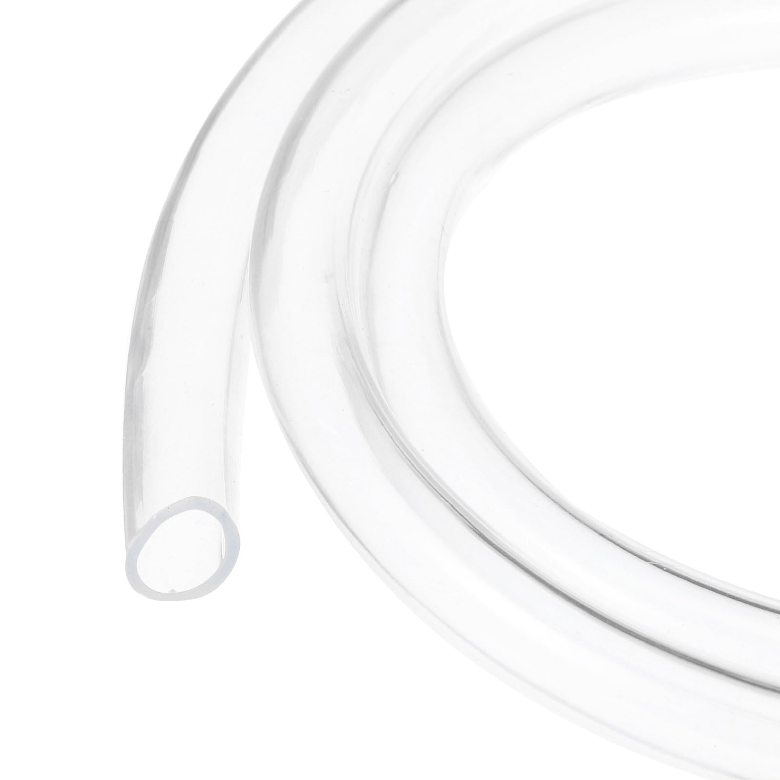 Rebower 25ft 4.8x6.4mm Clear Plastic PVC Hybrid Tubing Flexible Vinyl Tube, [for Garden Irrigation, Water Hose, Fish Tank, Aquarium] - 3/16" x 1/4"