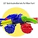 Boley 5 Barrel Water Blasters - 4 Pk Big Size Super Soaker Water Gun Set for Kids - Swimming Pool Toys for Kids Ages 3+