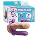 My First Double Penetrator Lusty Lavender, Vibrating Cock Rings with Anal Dong for Women and Couples Waterproof