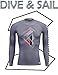 Rash Guard Long Sleeve , DIVE & SAIL Quick Drying UPF 50+ UV Shirt Couples Matching Shirts Swimwear for Men Women