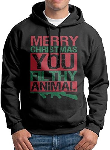OACU Merry Christmas You Filthy Animal 0Men Hooded Sweatshirts
