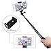 Luxebell Selfie Stick Telescopic Pole Pocket Purse Size with Phone Clip Holder for Gopro Hero 7 6 5, Session 5, Hero 4/3+/3/2 and Cellphone 6.6