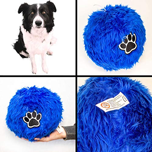 Big Red Egg Soft Fluffy Ball For Border Collie Dogs - Large Size Ball