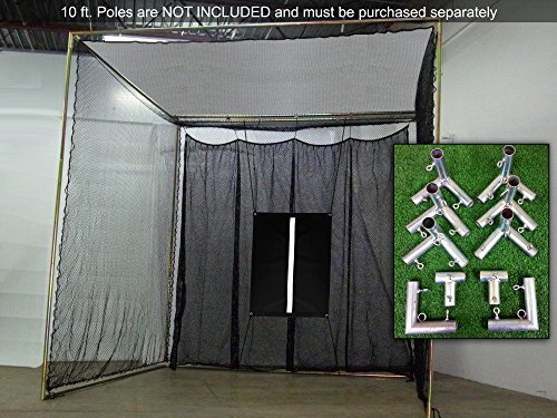 Select Golf Net with Frame Corners (10x10x10)