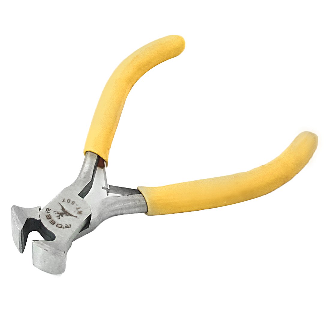 uxcell PVC Coated Handgrip Wire Cutter End Cutting Pliers, 4.1", Yellow