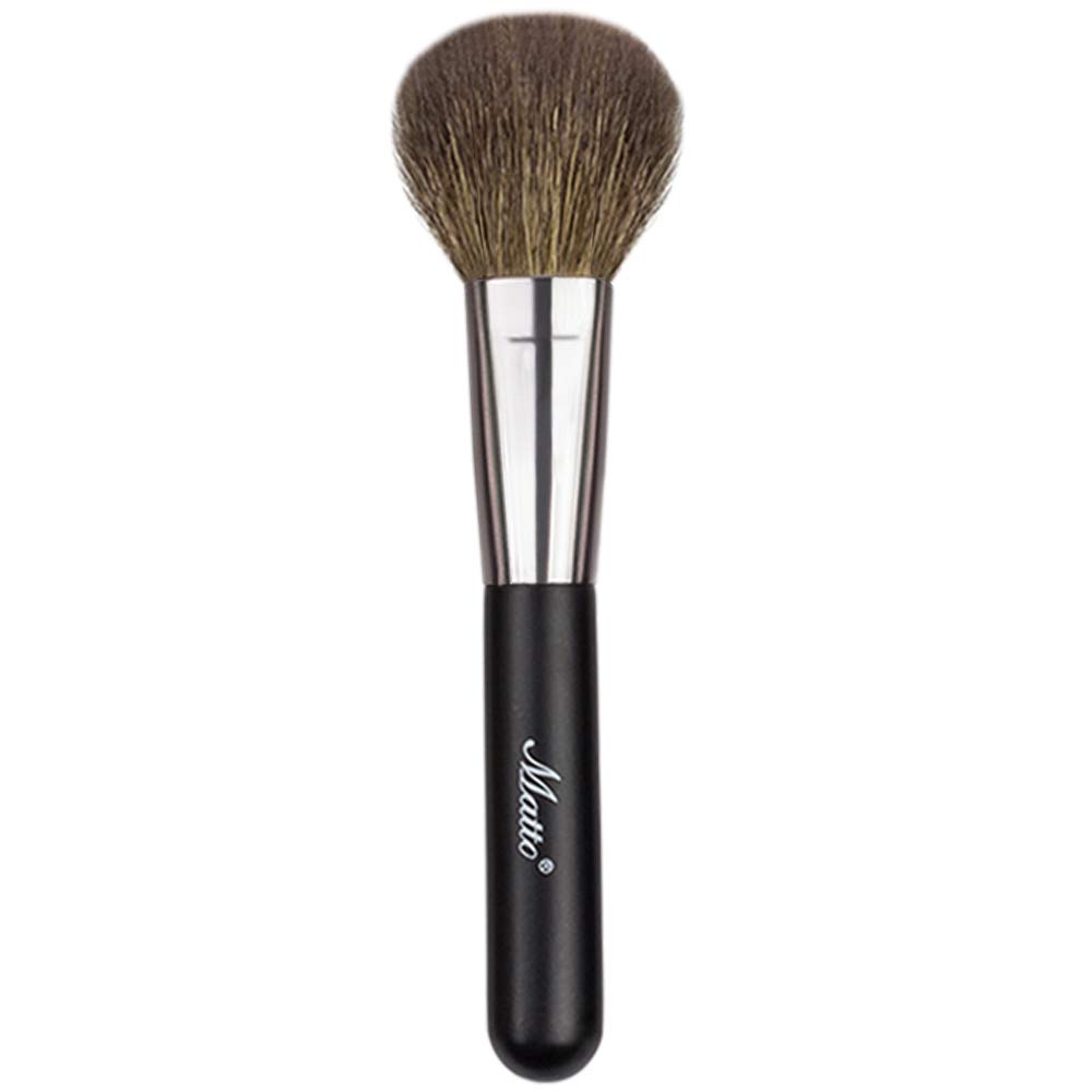 Matto Goat Hair Powder Mineral Blush Brush Travel Size Natural Wool Brush 1 Piece
