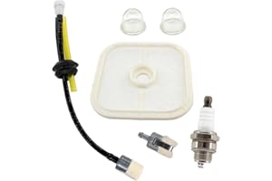 CNANRNANC Air Fuel Filter Tune Up Kit For ECHO HCA-266 PAS-266 SRM-280 Including 2 Air Filters 1 Fuel Filter And Spark-Plug F