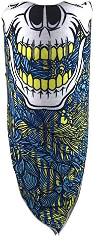 Festie Fever Neon Skull Winter Rave Bandana Mask