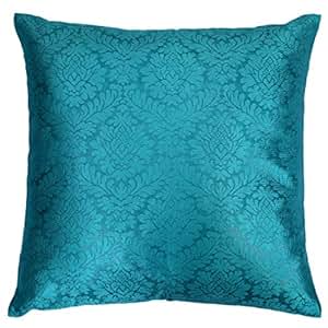 teal sham euro damask covers inches 26x26 petals pillows pillow
