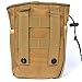 Tactical Molle Drawstring Magazine Dump Pouch, Military Adjustable Belt Utility Fanny Hip Holster Bag Outdoor Ammo Pouch (Brown)