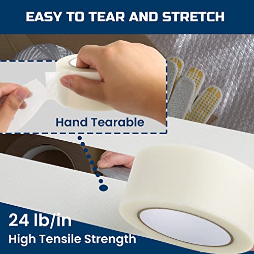 Lichamp Clear Duct Tape Heavy Duty, Waterproof Duct Tape Bulk 10 Multi