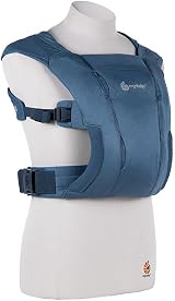 Ergobaby Embrace Soft Air Mesh Baby Carrier Blue Newborn Front Carrier view 5