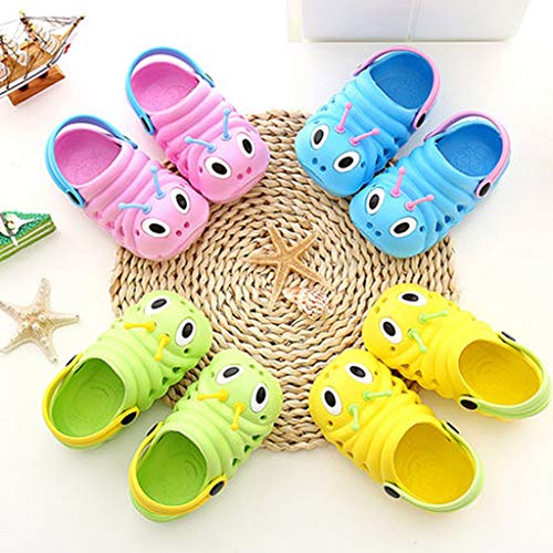 Mysky Toddler Baby Boys Girls Summer Popular Cute Cartoon Insect Comfy Outdoor Beach Slippers Green - Thumbnail 4