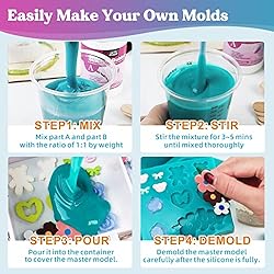 LET'S RESIN Super Elastic Silicone Mold Making Kit