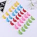 Leyaron 30 Pcs Silicone Pencil Grips Ergonomic Writing Aid, Right Handed Pen Training Grip Holder for Kids, Students and Adults, Assorted Colors