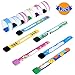 LOCOLO 12 Pieces Child Safety Wristband, Waterproof and Reusable Safety ID Band for Kids, Design: Adjustable, Lovely, Multiple Styles