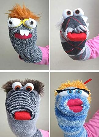 Amazon Co Jp Ychoice 手作り 面白い クリエイティブ 多機能 靴下 ハンドパペット グローブ 指人形 サック ぬいぐるみ 1個 ランダム ホーム キッチン