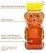 Clearview Containers | 8 Ounce Honey Bears with Flip Top Lid | Yellow, 6 Pack | Perfect for Holidays, Baby Shower Gifts, Beekeeping, Honey Dispensing