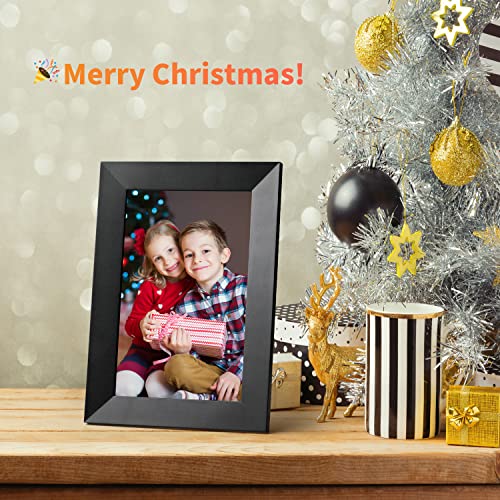 Digital Photo Frame Hyjoy WiFi Digital Picture Frame 8 Inch with IPS HD Touch Screen, Auto-Rotate Function, Easy Setup to Share Photos or Videos from Anywhere via AiMOR App