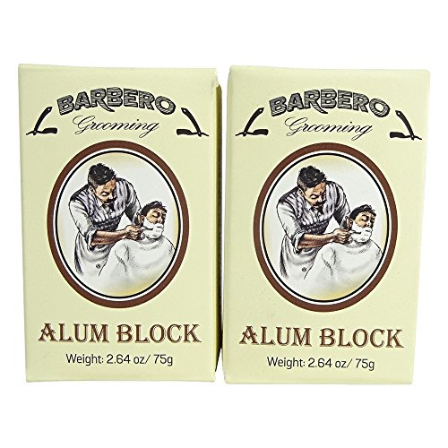 Barbero Alum Block 2.64 oz / 75 g Pack of 2