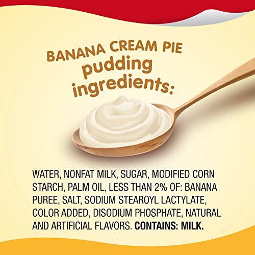 SNACK PACK BANANA CREAM PIE PUDDING 4 PK