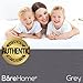 Bare Home Microfiber Pillow Cases - Standard/Queen Size Set of 2 Cooling Pillowcases Double Brushed Grey Pack Easy Care (Standard Pillowcase 2, Grey)