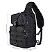 Hikingworld 20L Small Tactical MOLLE Sling Pack - Compact and Versatile - Shoulder Pack, Backpack, Chest Pack, or Hand Carry - Military Assault Style Rucksack. (Black)