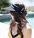 Livingston Beach Hat Women's Wide Brim SPF 50+ UV Protection Sun Visor Hat,Black