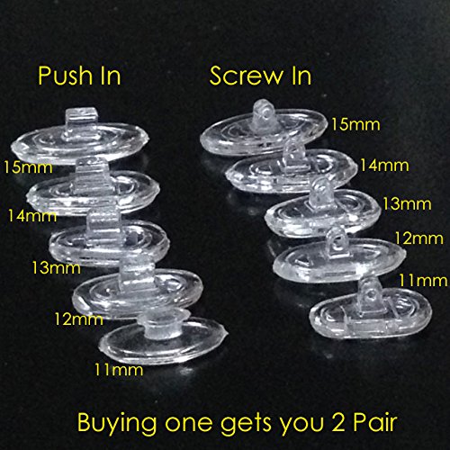 Regular Glasses Eyeglass Nose Pads Kit Soft Silicone Nose