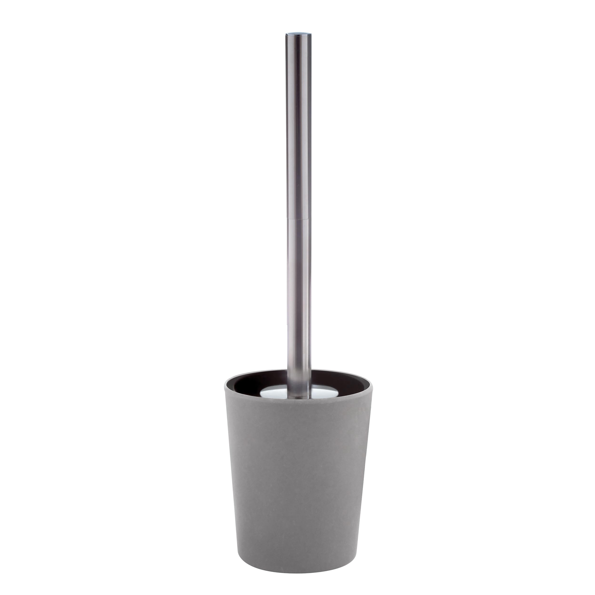 Spirella Takeo Toilet Brush with Hygienic Container Bamboo Grey Unique