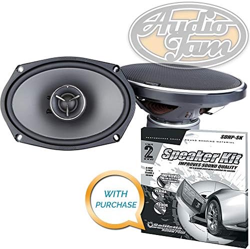 Kenwood Excelon KFC-X694 6"x9" 2-Way Car Speakers (Pair) with Metra Ballistic SDHP-SK Dynamat Speaker Kit